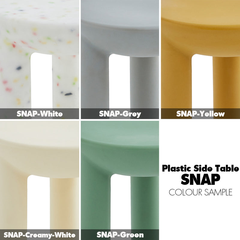 Bauhaus plastic coffee table snap color swatches.