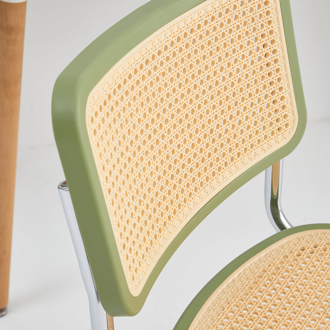 Contemporary plastic dining chair cesca detail 12.