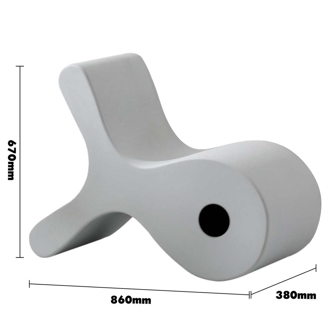 Contemporary plastic ottoman fish size charts.