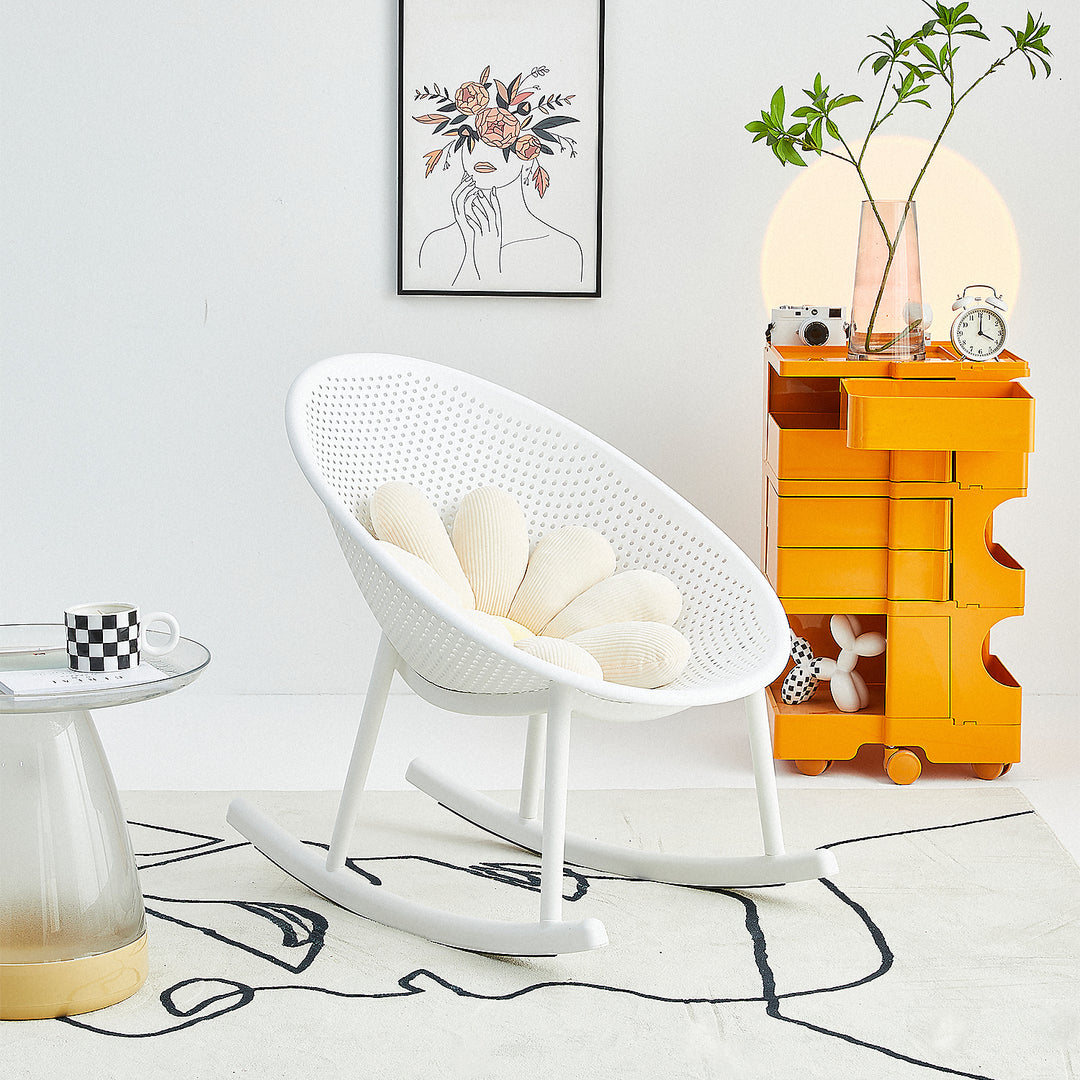 Contemporary plastic rocking chair 1 seater sofa europa conceptual design.