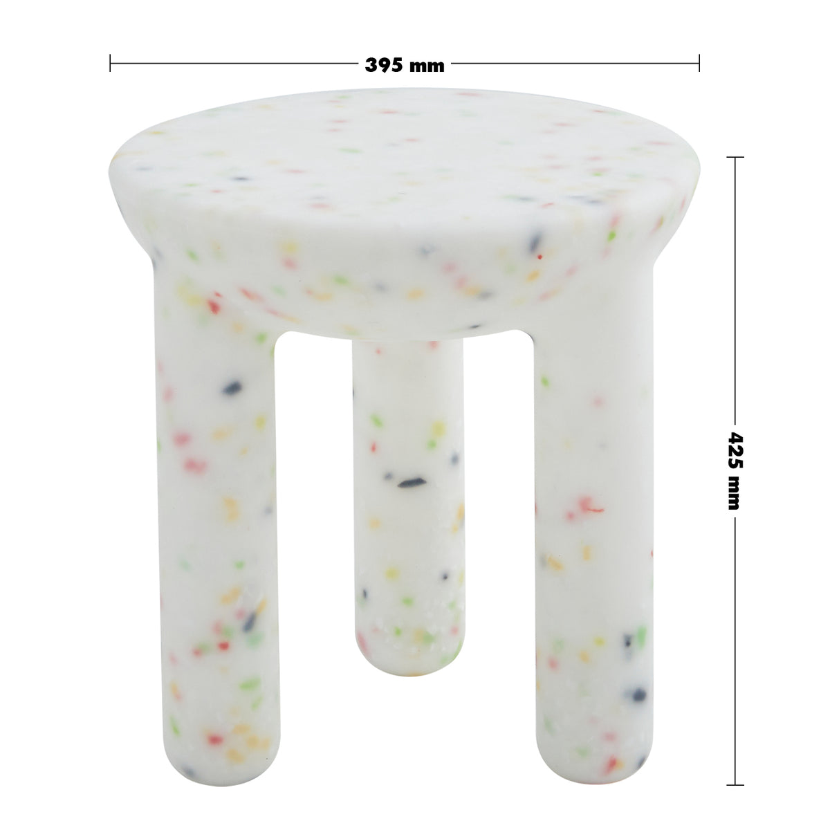 Bauhaus plastic side table snap size charts.