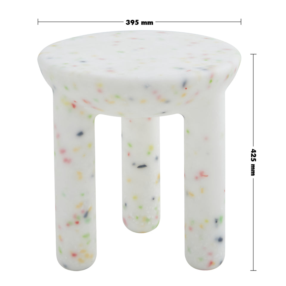 Bauhaus plastic side table snap size charts.