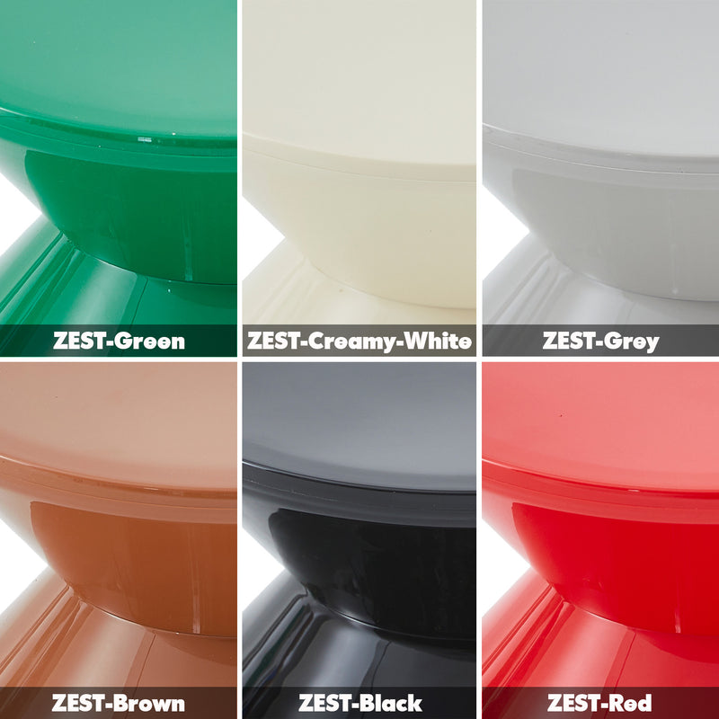 Bauhaus plastic side table zest color swatches.