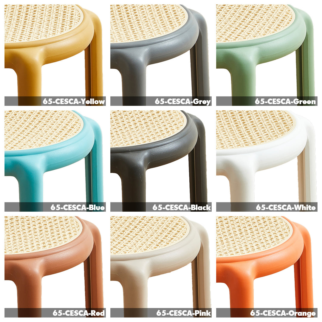 Contemporary plastic stackable dining stool cesca conceptual design.