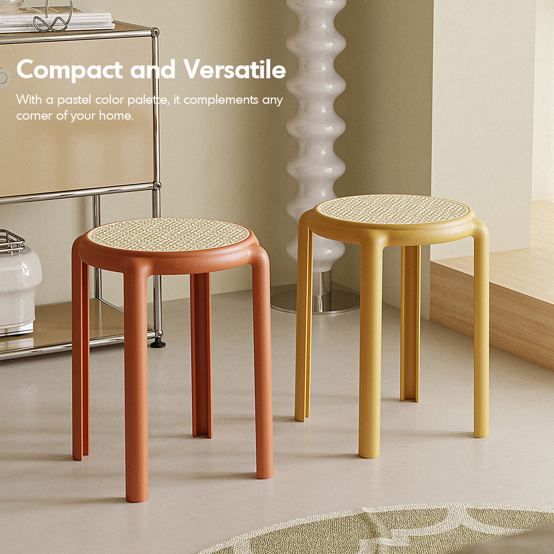 Contemporary plastic stackable dining stool cesca situational feels.