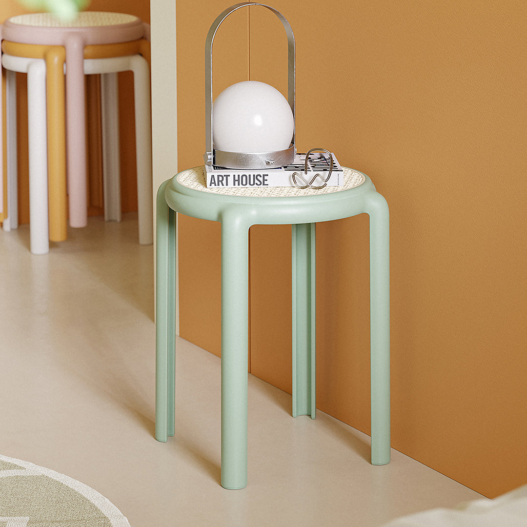 Contemporary plastic stackable dining stool cesca detail 5.