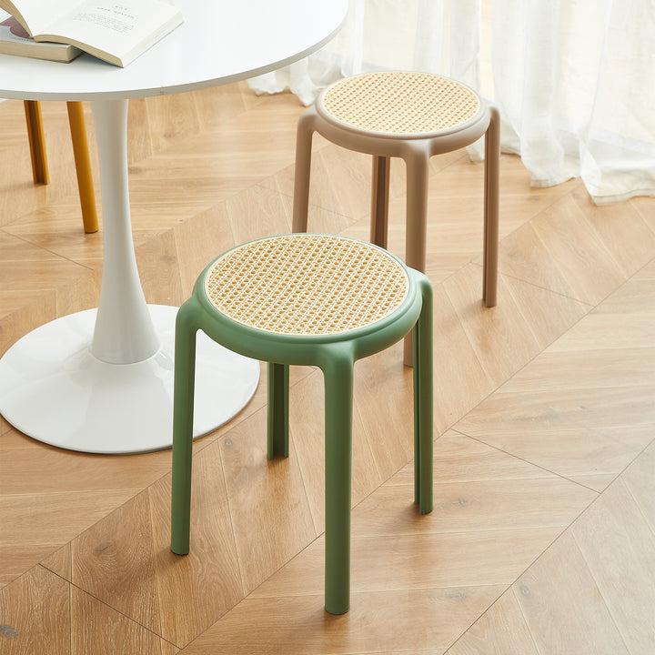 Contemporary plastic stackable dining stool cesca detail 7.