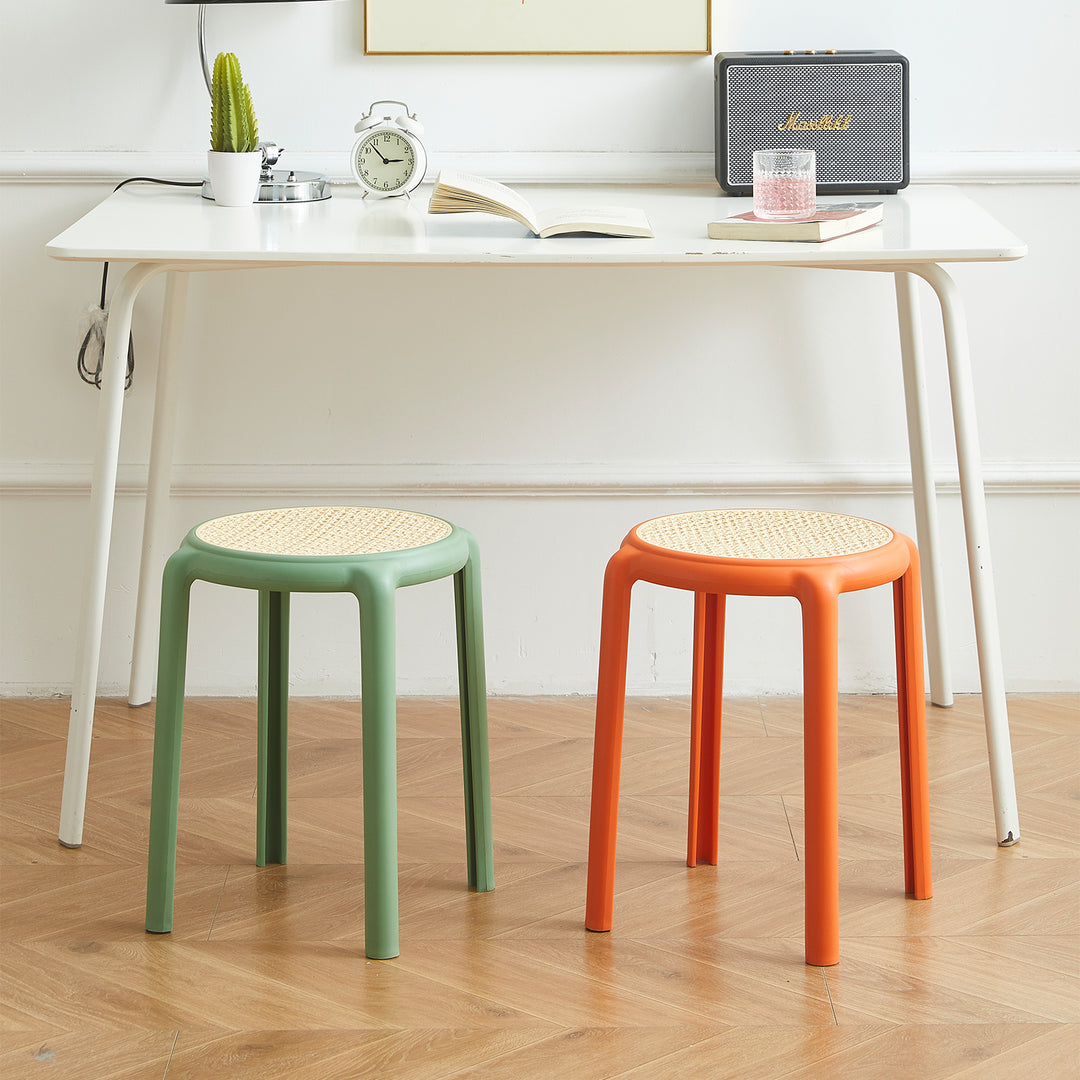 Contemporary plastic stackable dining stool cesca detail 8.