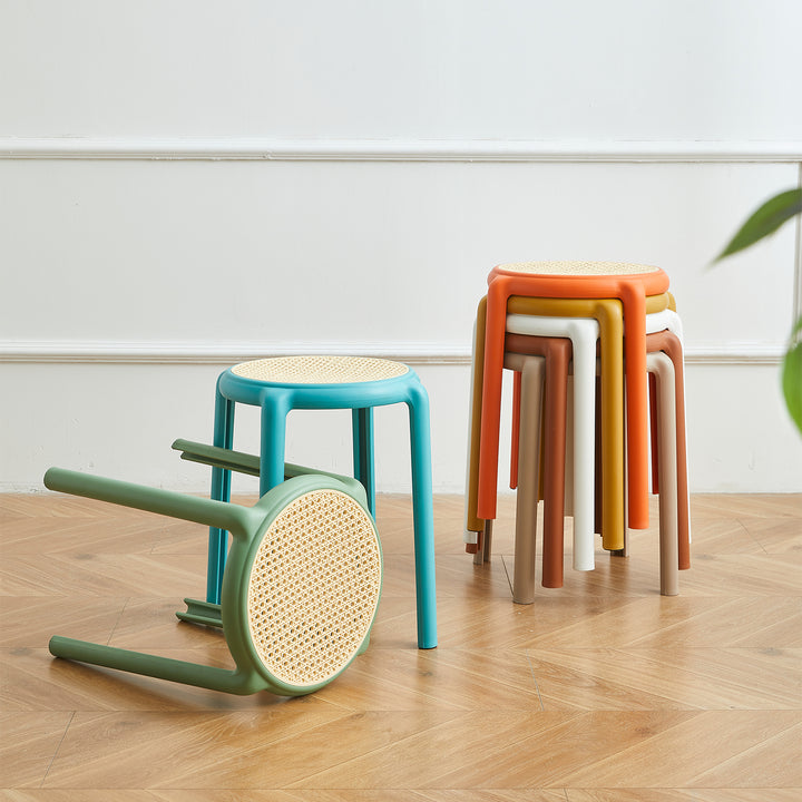 Contemporary plastic stackable dining stool cesca detail 10.