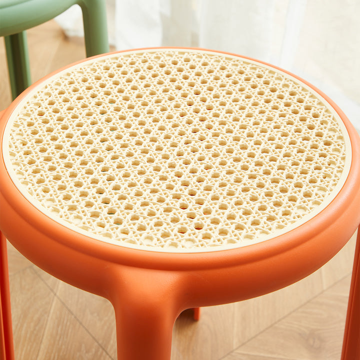 Contemporary plastic stackable dining stool cesca detail 16.