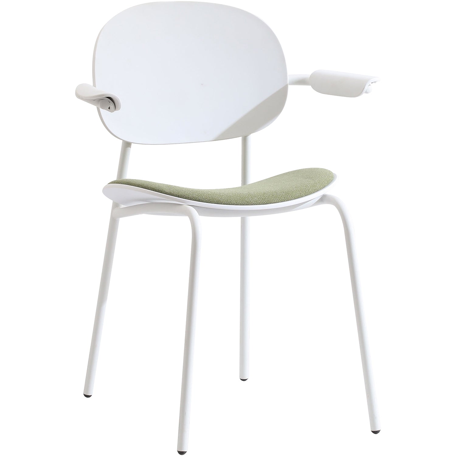 Contemporary fabric plastic dining chair loop environmental situation.