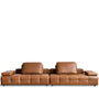 Minimalist Genuine Leather Sectional 5 Seater Sofa NEXUS