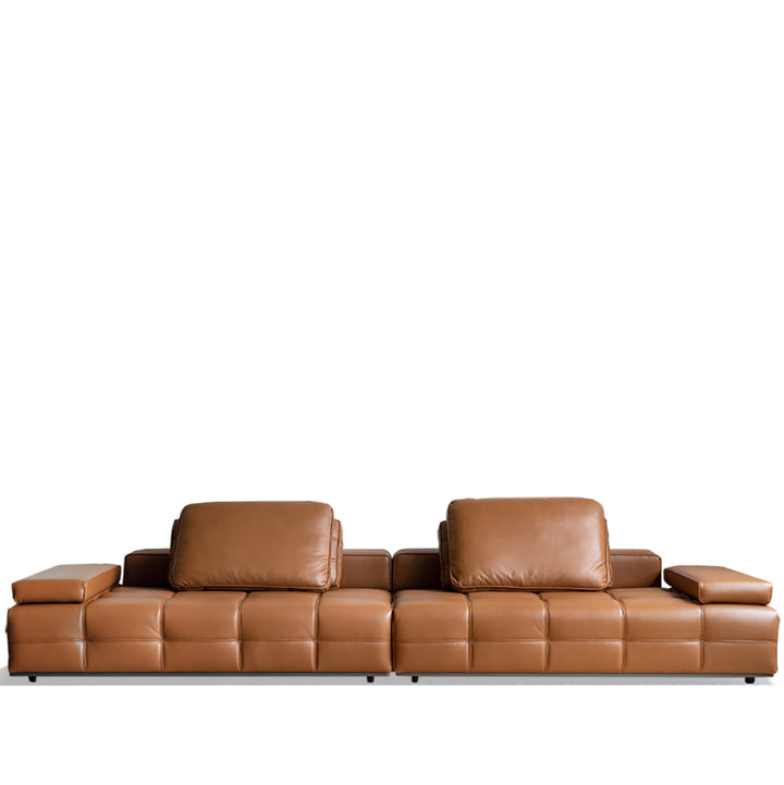 Contemporary genuine leather sectional 5 seater sofa nexus detail 12.