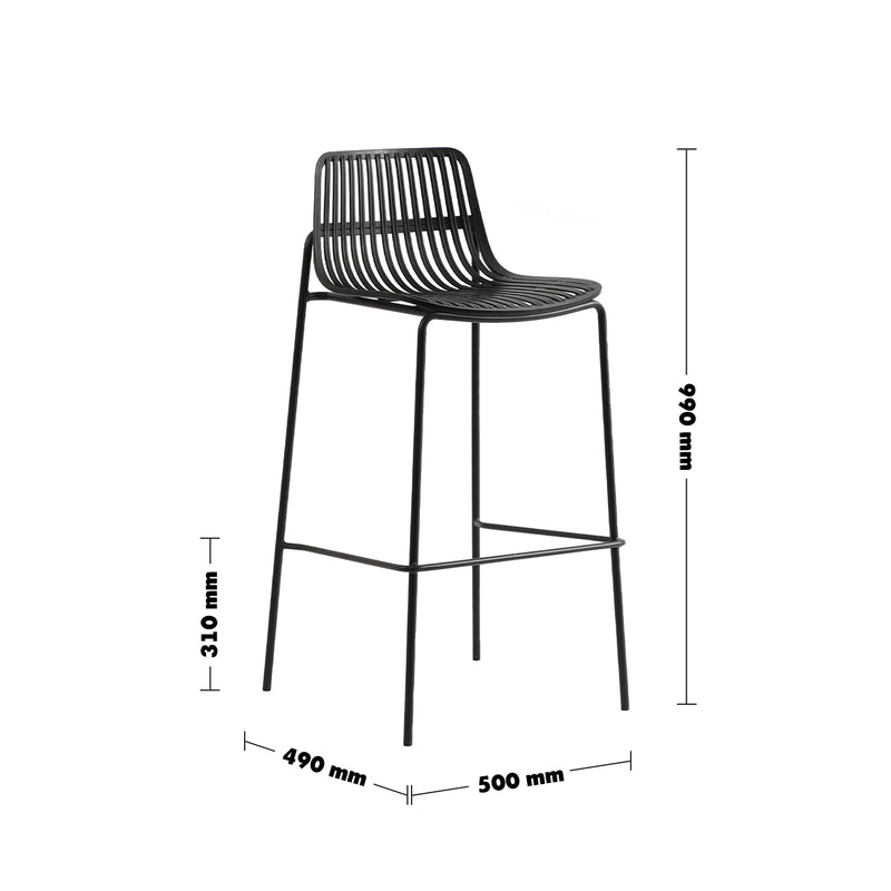 Bauhaus plastic bar chair scones size charts.