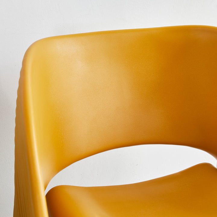 Contemporary plastic dining chair flip situational feels.