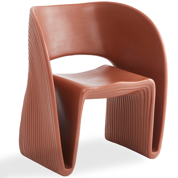 Contemporary plastic dining chair flip detail 6.