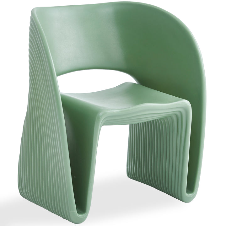 Contemporary plastic dining chair flip detail 7.