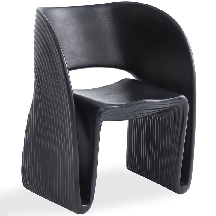 Contemporary plastic dining chair flip detail 8.