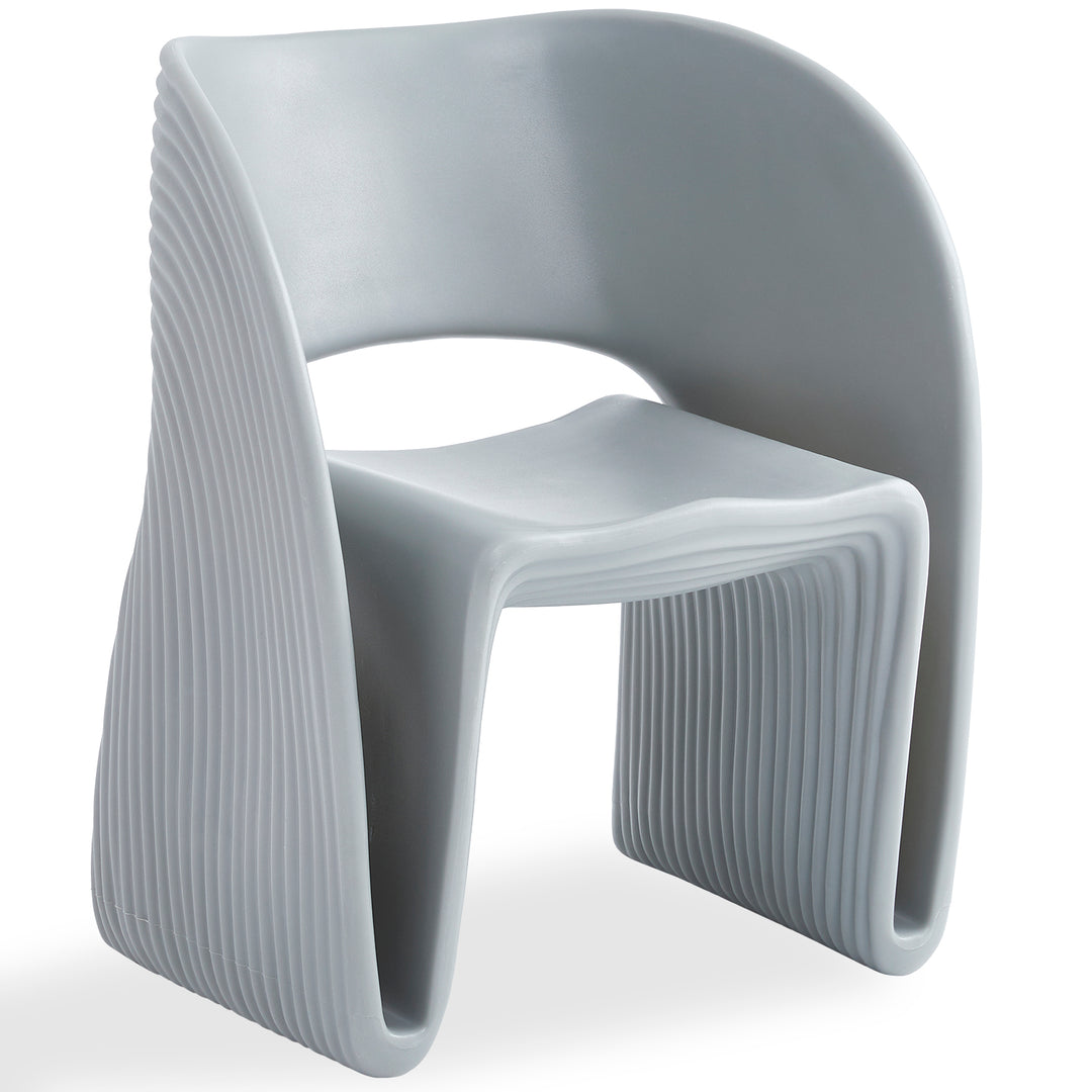 Contemporary plastic dining chair flip detail 9.