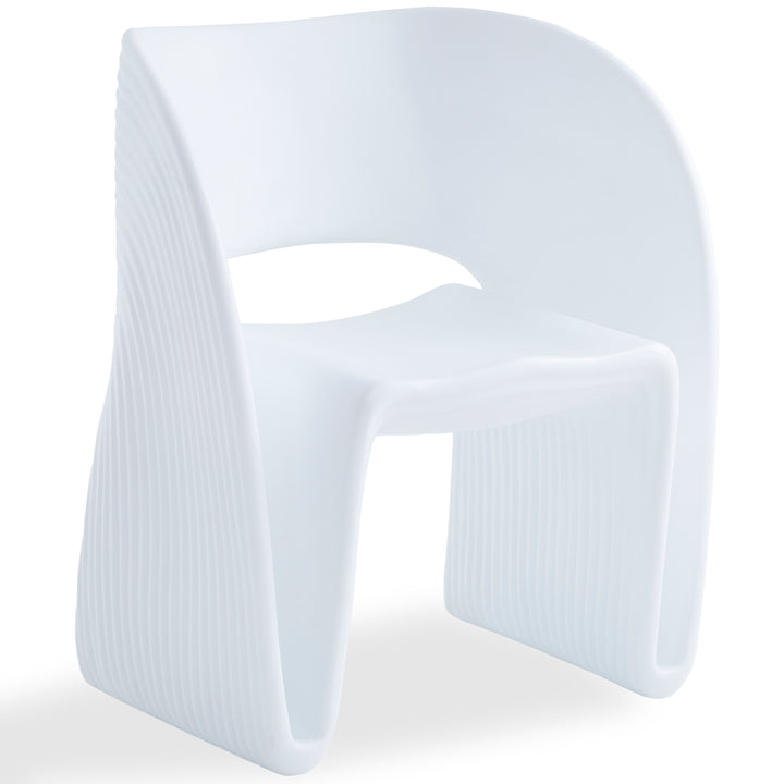 Contemporary plastic dining chair flip detail 10.