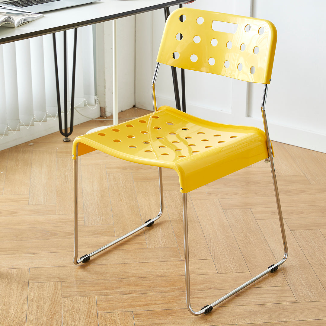 Contemporary plastic dining chair omkstak environmental situation.