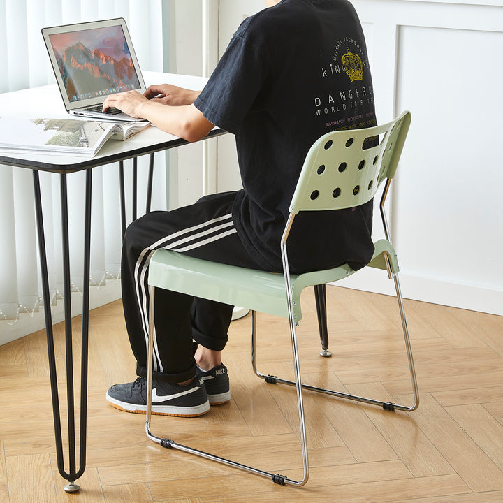 Contemporary plastic dining chair omkstak conceptual design.