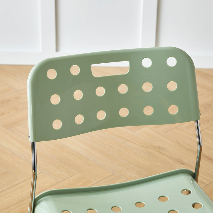 Contemporary plastic dining chair omkstak detail 3.