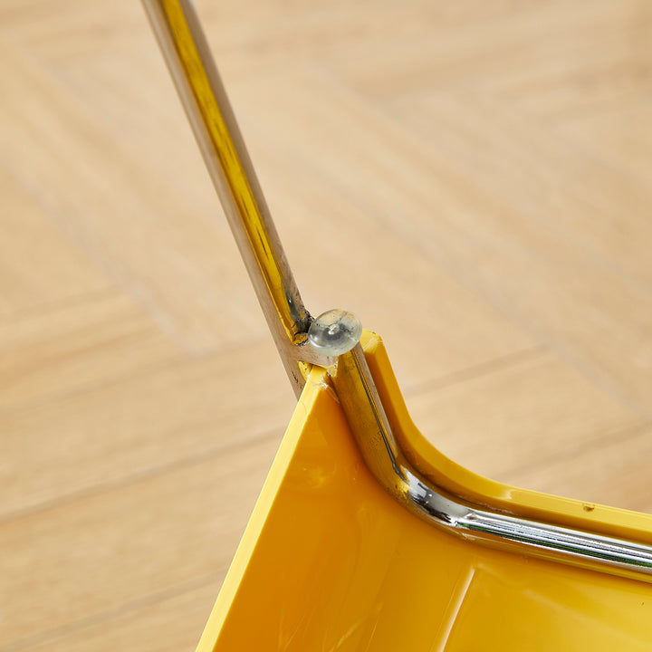 Contemporary plastic dining chair omkstak detail 8.