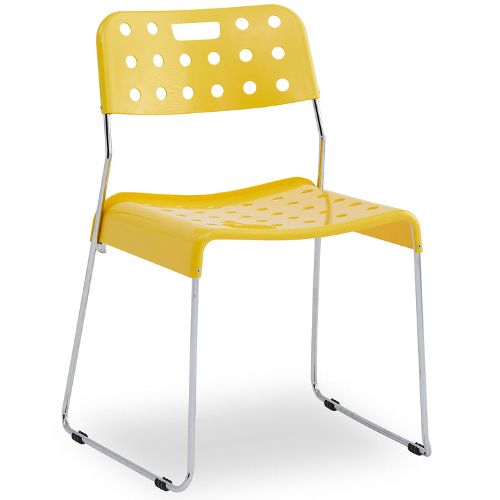 Contemporary plastic dining chair omkstak detail 12.