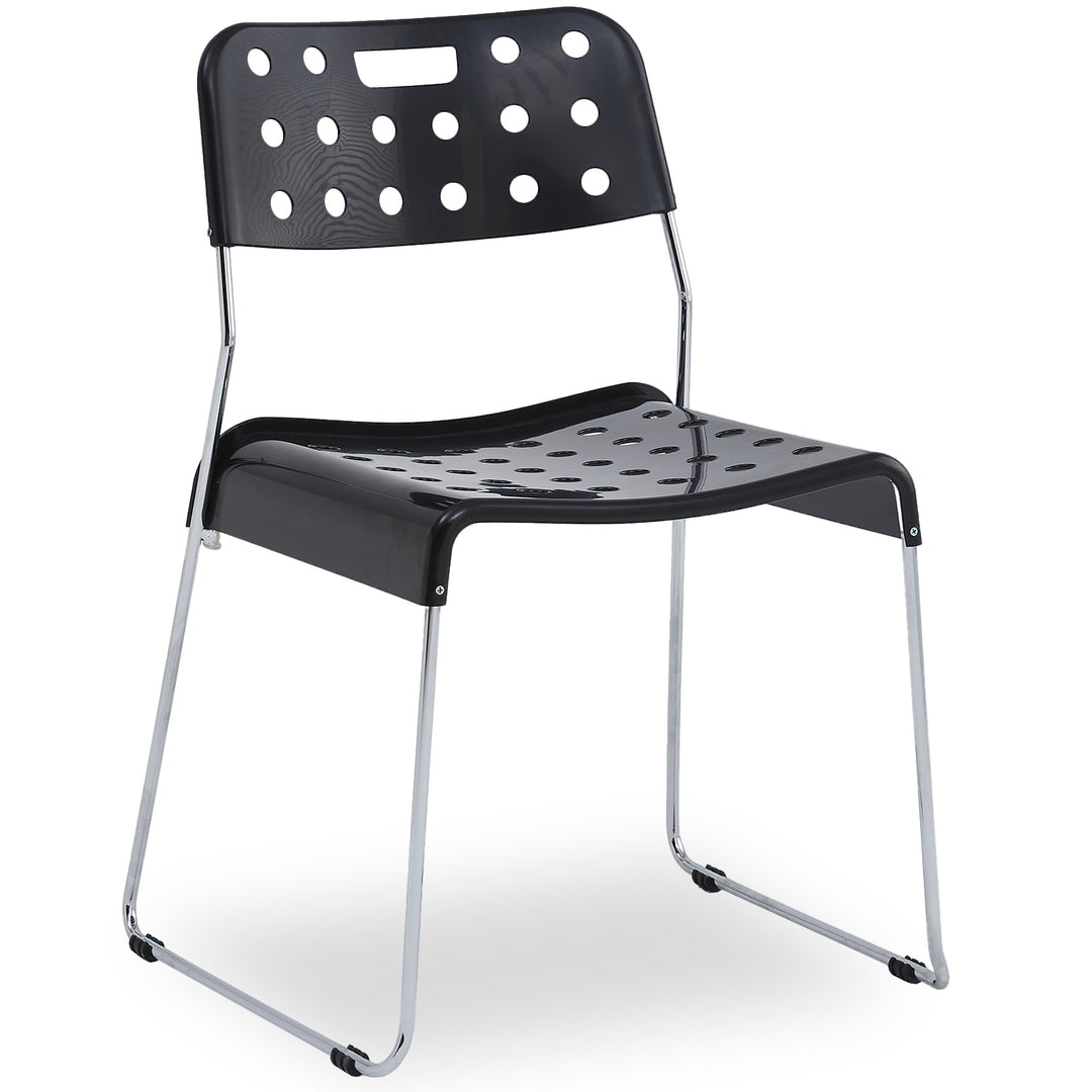 Contemporary plastic dining chair omkstak detail 14.