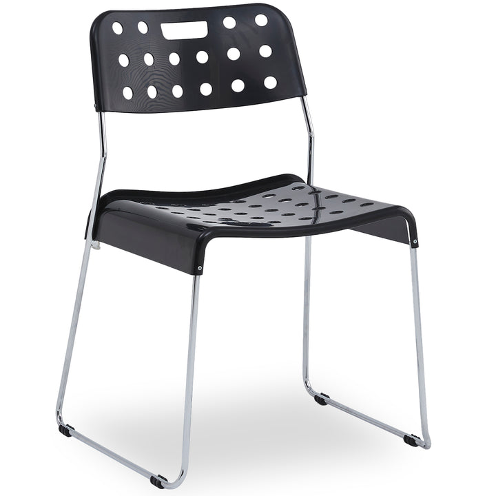 Contemporary plastic dining chair omkstak detail 14.