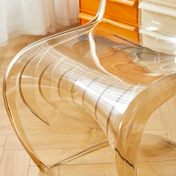 Contemporary plastic dining chair panton situational feels.