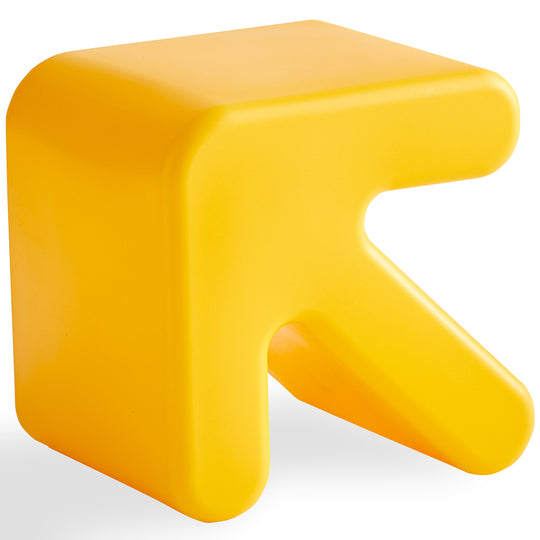 Bauhaus plastic stool side table arrow primary product view.