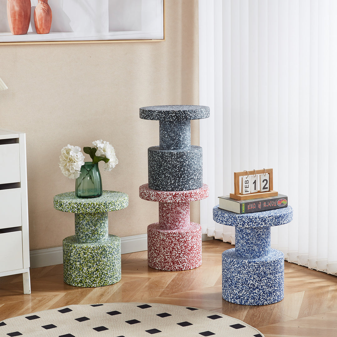Contemporary plastic stool side table pixel primary product view.