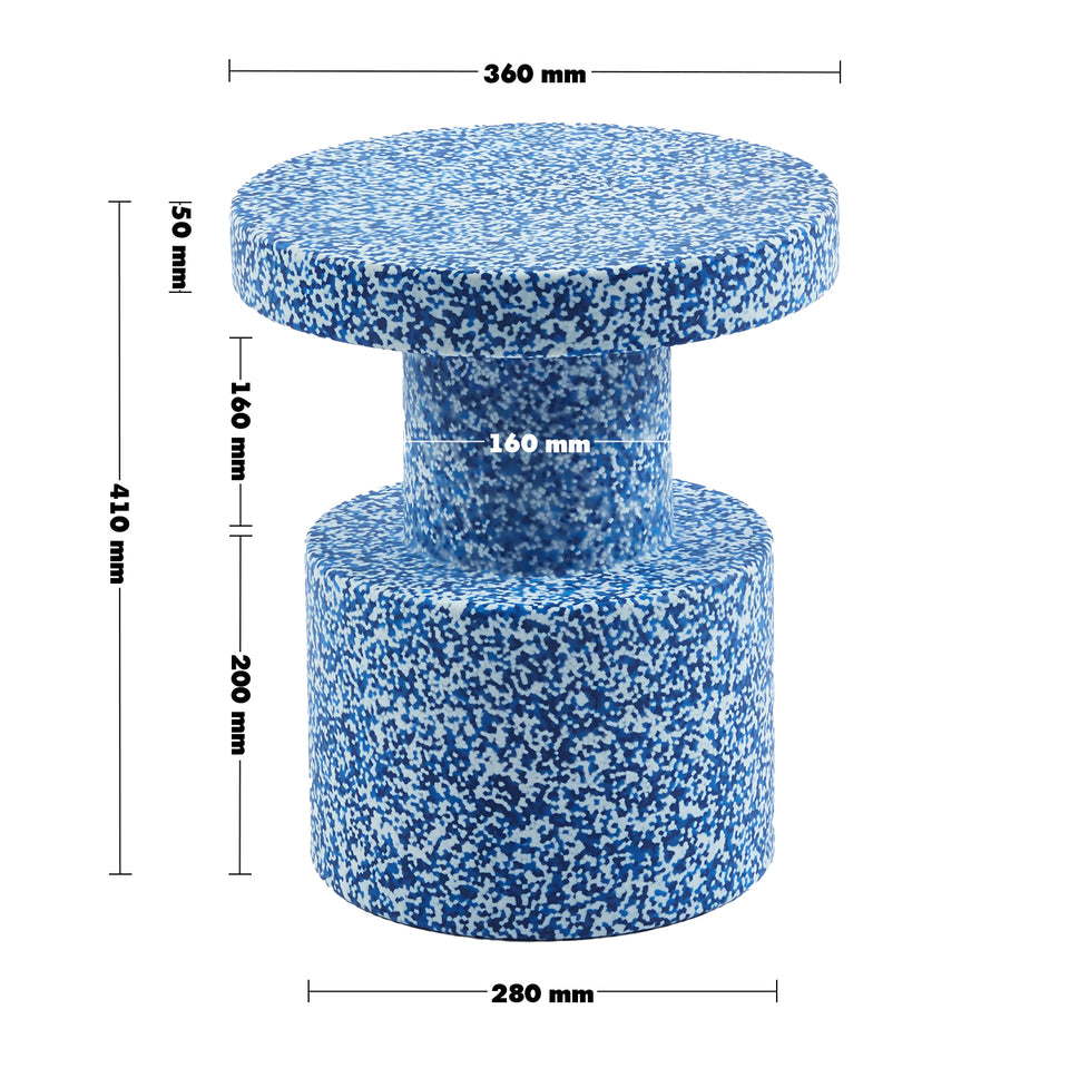 Bauhaus plastic stool side table pixel size charts.