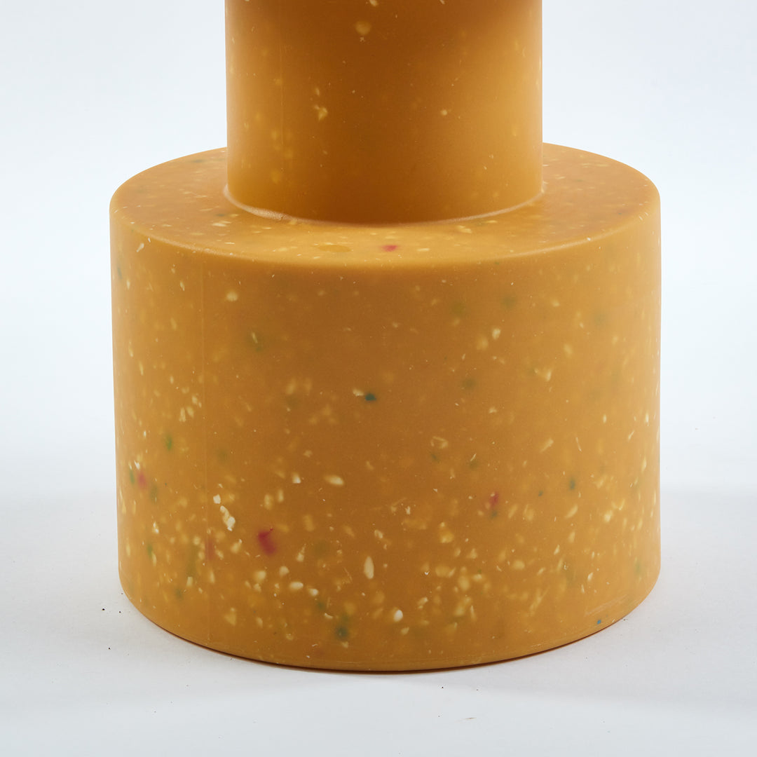 Contemporary plastic stool side table pixel in details.