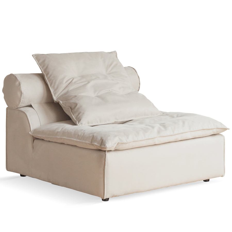 Contemporary Suede Fabric Modular Armless 1 Seater Sofa BLOOM