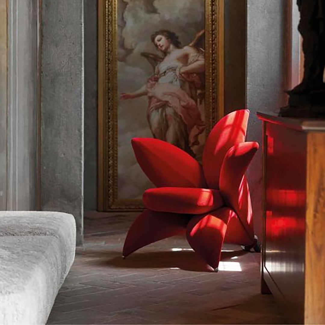 Contemporary Velvet 1 Seater Sofa Chair GETSUEN