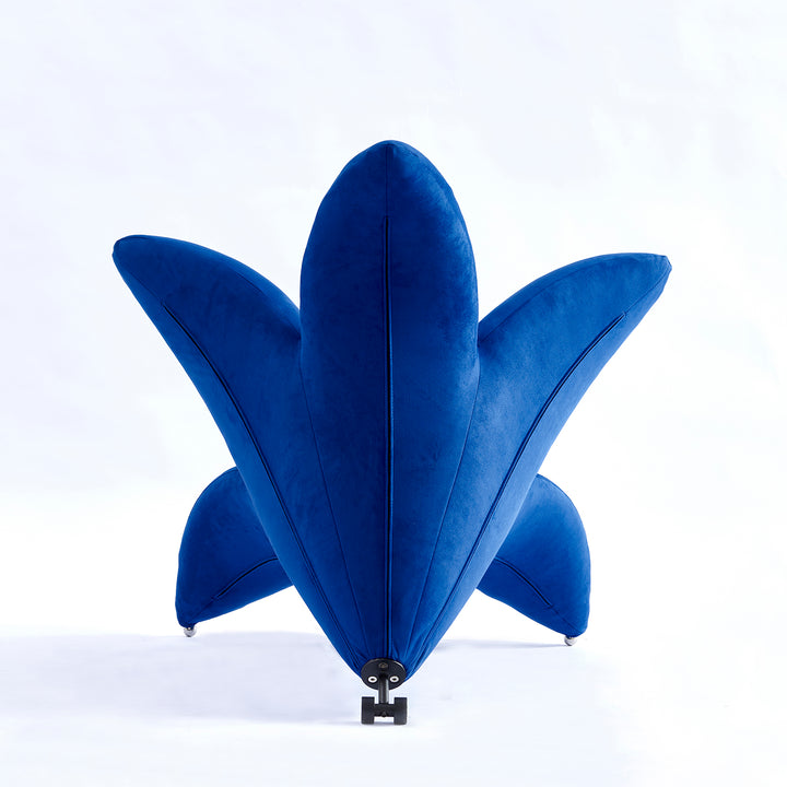 Contemporary velvet 1 seater sofa chair getsuen in details.