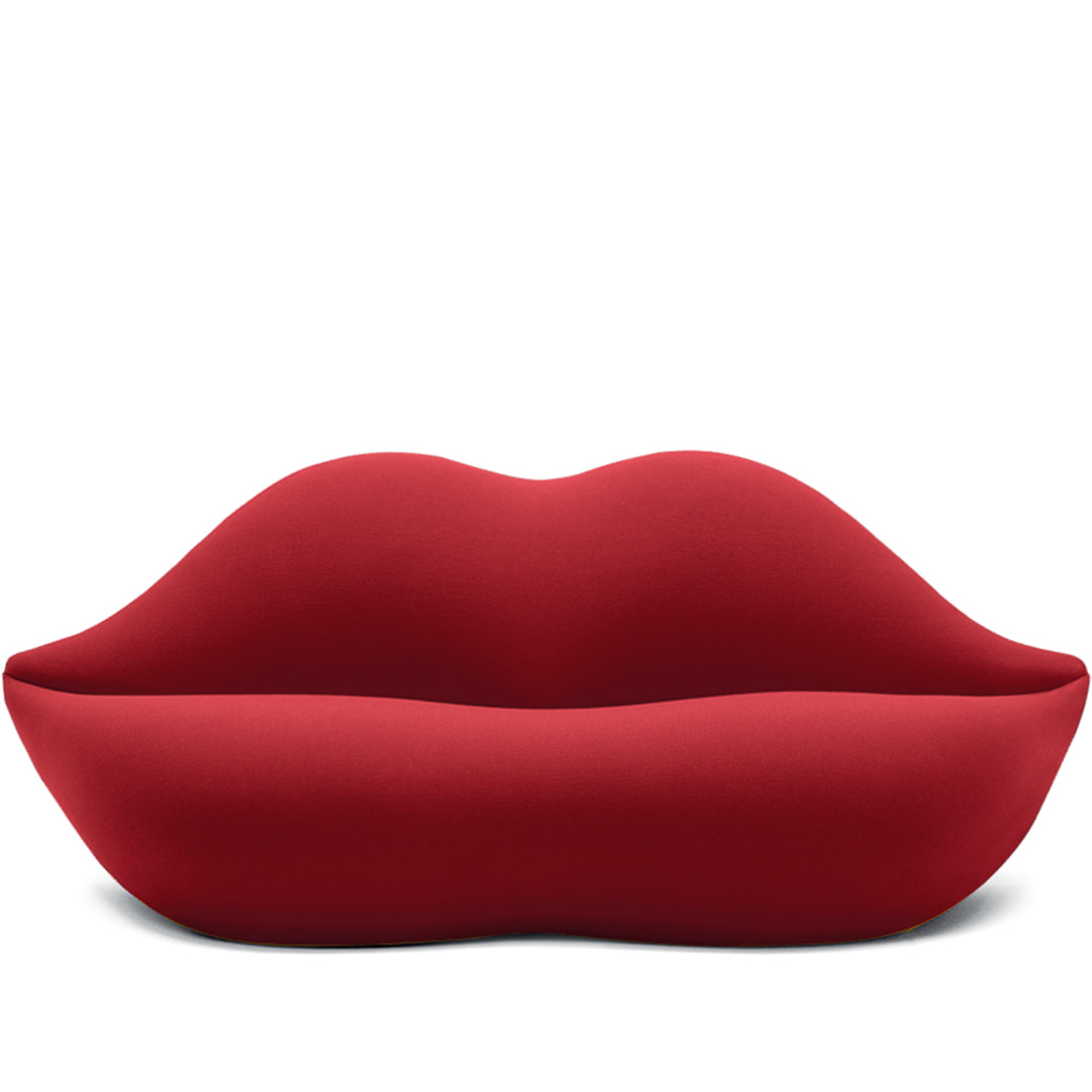 Contemporary velvet 2 seater sofa bocca detail 2.