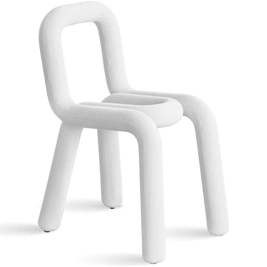 Bauhausvelvet fabric dining chair bold detail 3.