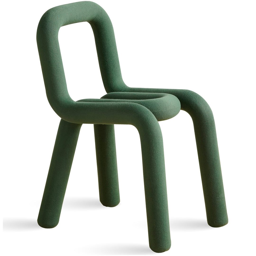 Bauhausvelvet fabric dining chair bold detail 3.