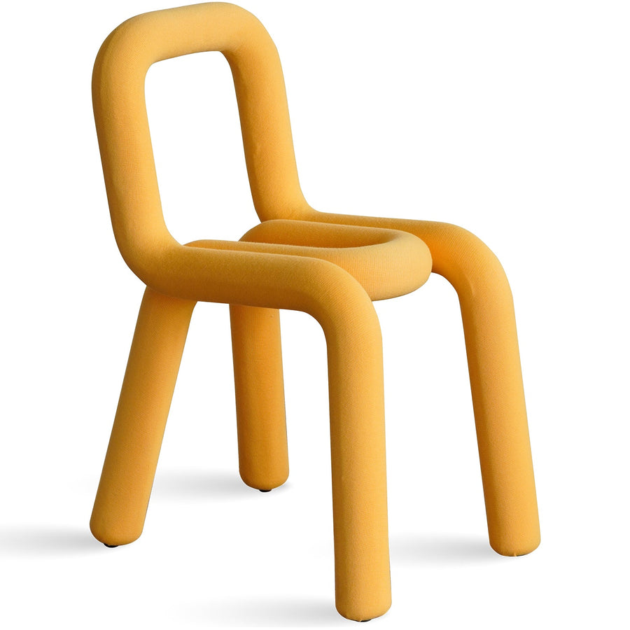 Bauhausvelvet fabric dining chair bold detail 3.