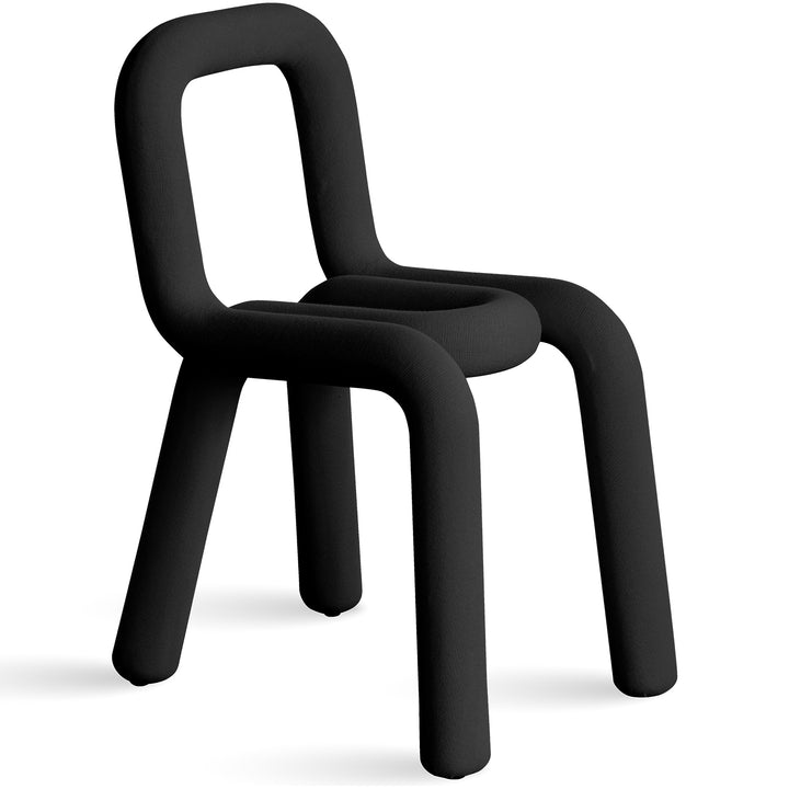 Bauhausvelvet fabric dining chair bold detail 3.