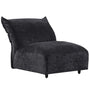 Contemporary Velvet Fabric Modular Armless 1 Seater Sofa FLOWER