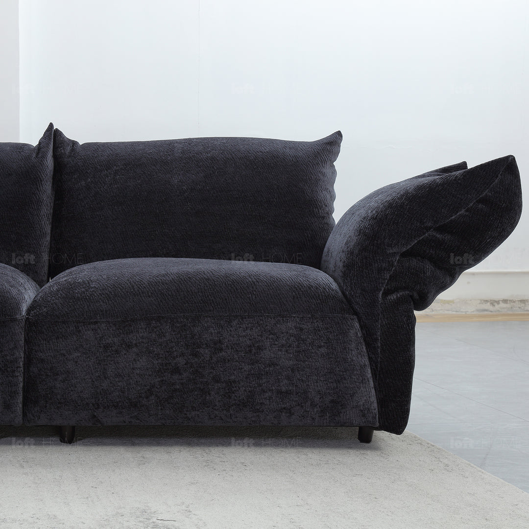 Contemporary Velvet Fabric Modular Corner 1 Seater Sofa FLOWER