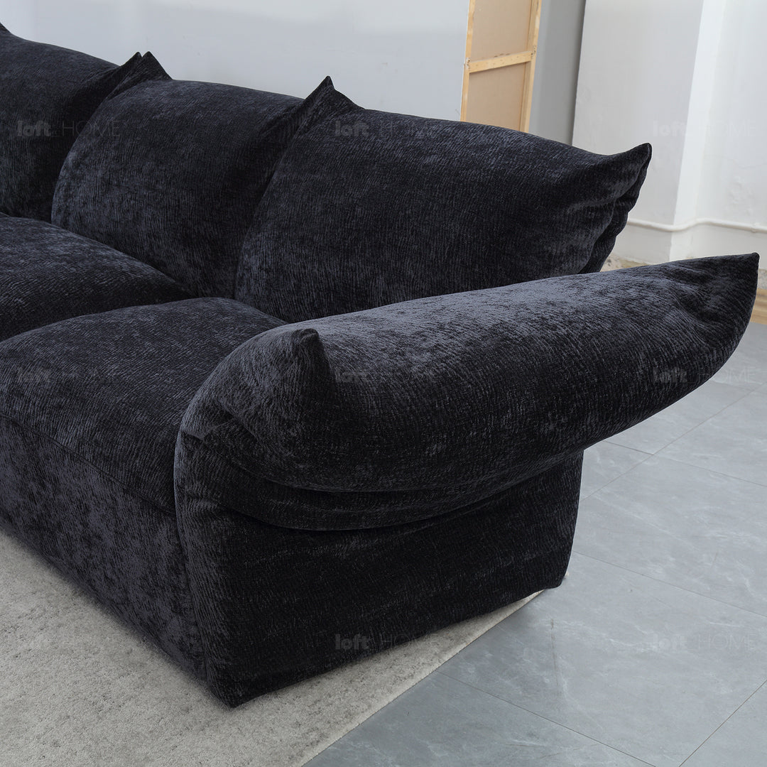 Contemporary Velvet Fabric Modular Corner 1 Seater Sofa FLOWER