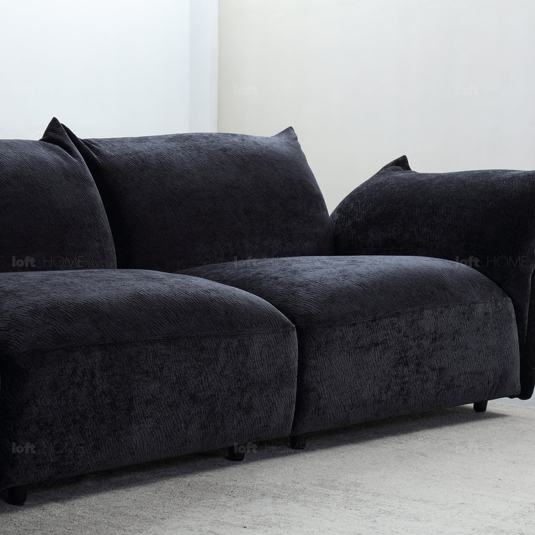 Contemporary Velvet Fabric Modular Corner 1 Seater Sofa FLOWER
