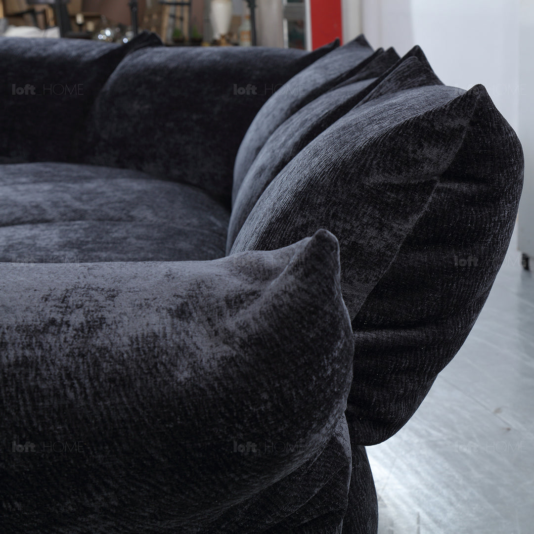 Contemporary Velvet Fabric Modular Corner 1 Seater Sofa FLOWER