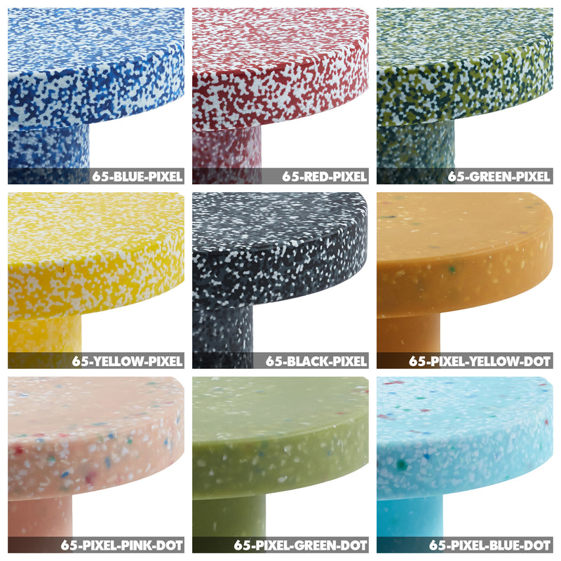 Bauhaus Plastic Stool Side Table PIXEL Color Swatches